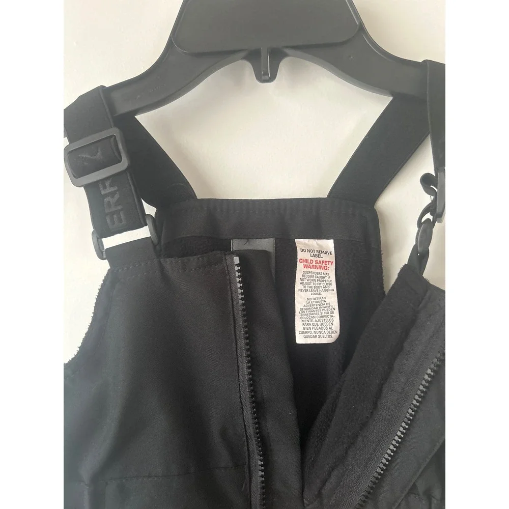 Gerry Kids Black Insulated Snow Bibs Overalls Winter Pants Size 3T RN117732